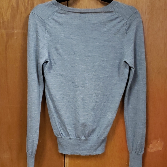 Club Monaco Italian Merino Wool V-Neck Sweater - Picture 2 of 6